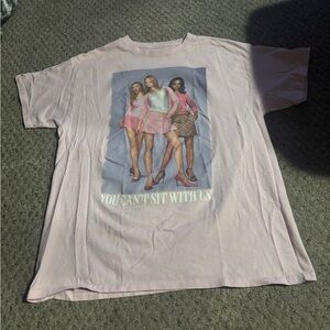 Baby pink Mean Girls tee size LARGE